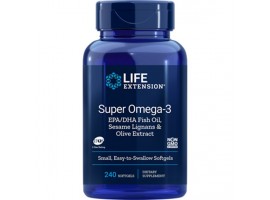 Life Extension Super Omega-3 EPA/DHA with Sesame Lignans & Olive Extract, 240 softgels